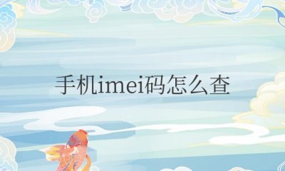 手机imei码怎么查询手机设备 如何查询手机设备的IMEI码？