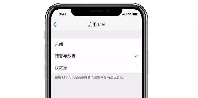 苹果手机volte开关在哪里设置
