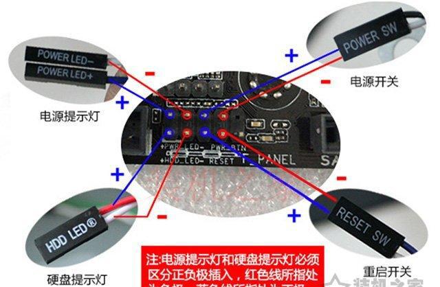 台式电脑主板跳线接法图解教程