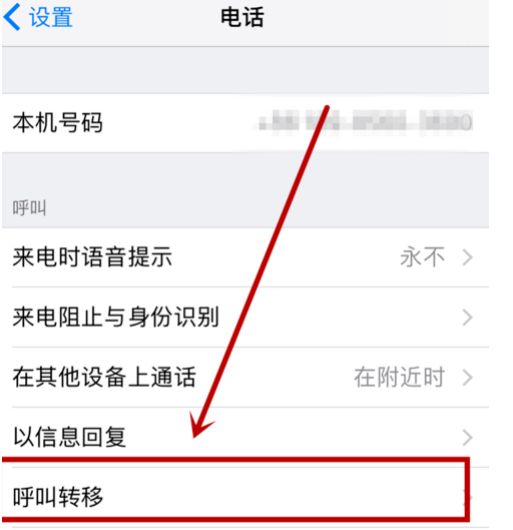 苹果设置呼叫转移没有确认键怎么回事