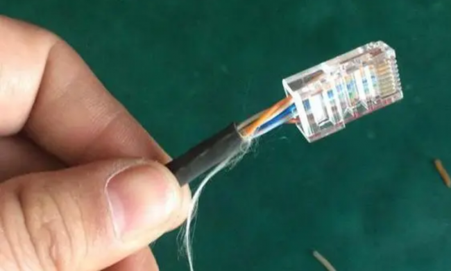 网线可以像电线一样接水晶头吗