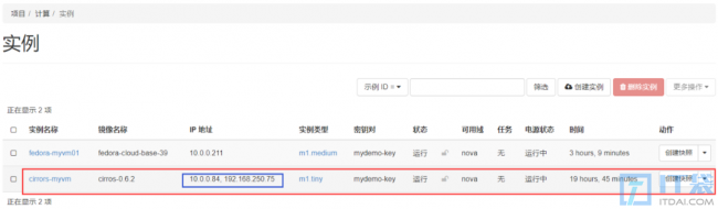 openstack虚拟机实例创建并实现与外部网络通信流程