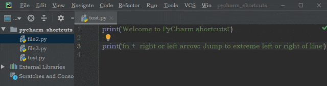 pycharm常用快捷键