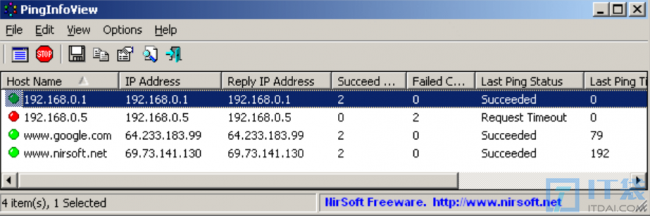 PingInfoView