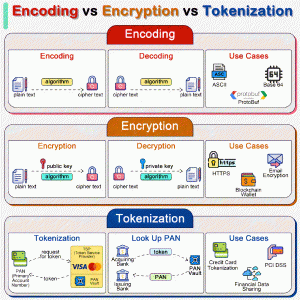 编码 Encoding 加密 Encryption和令牌化 Tokenization的区别